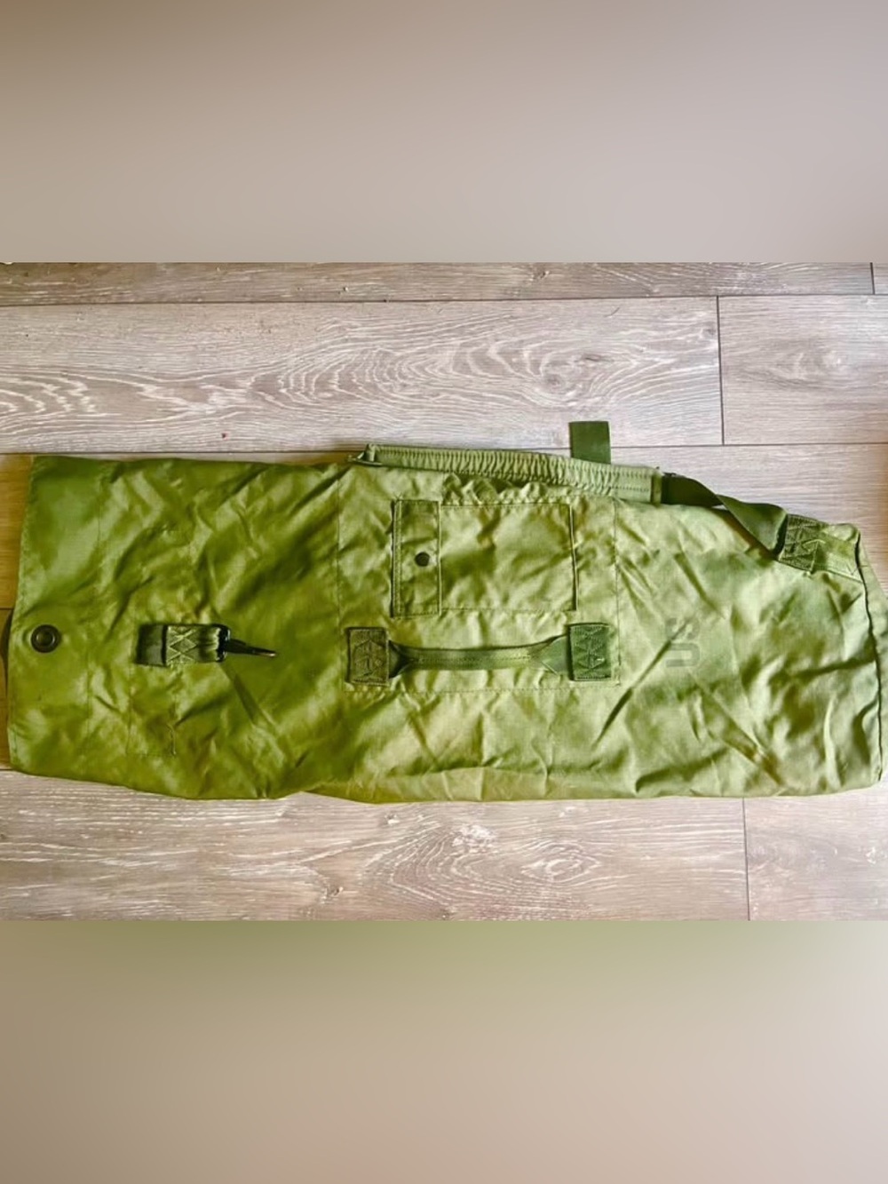 U.S. Military Duffle Bag, Nylon Olive Green, 2009 Manufactured